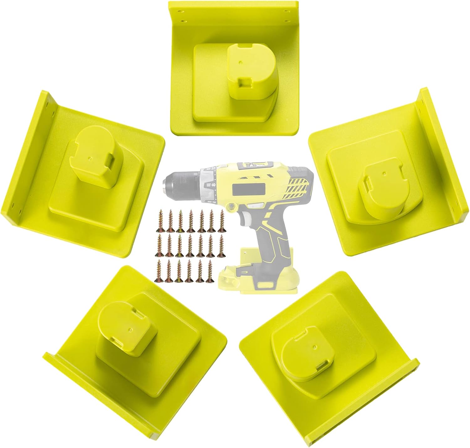 Anztek 5 Packs Tool Holder Dock Mount for Ryobi 18V Drill