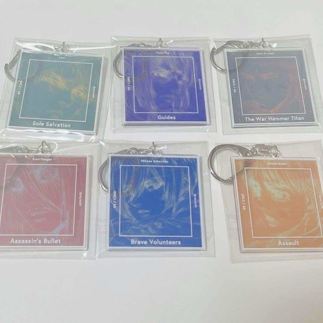 進撃の巨人 MAPPA 原画 アクリルキーホルダー リヴァイ ハンジ エレン