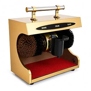 TARGET HYGIENE Automatic Shoe Polishing Machine | Buff Polisher Polish Shining Cleaner Machine With 200 ML Shoe Polishing Cream For Machine - Golden