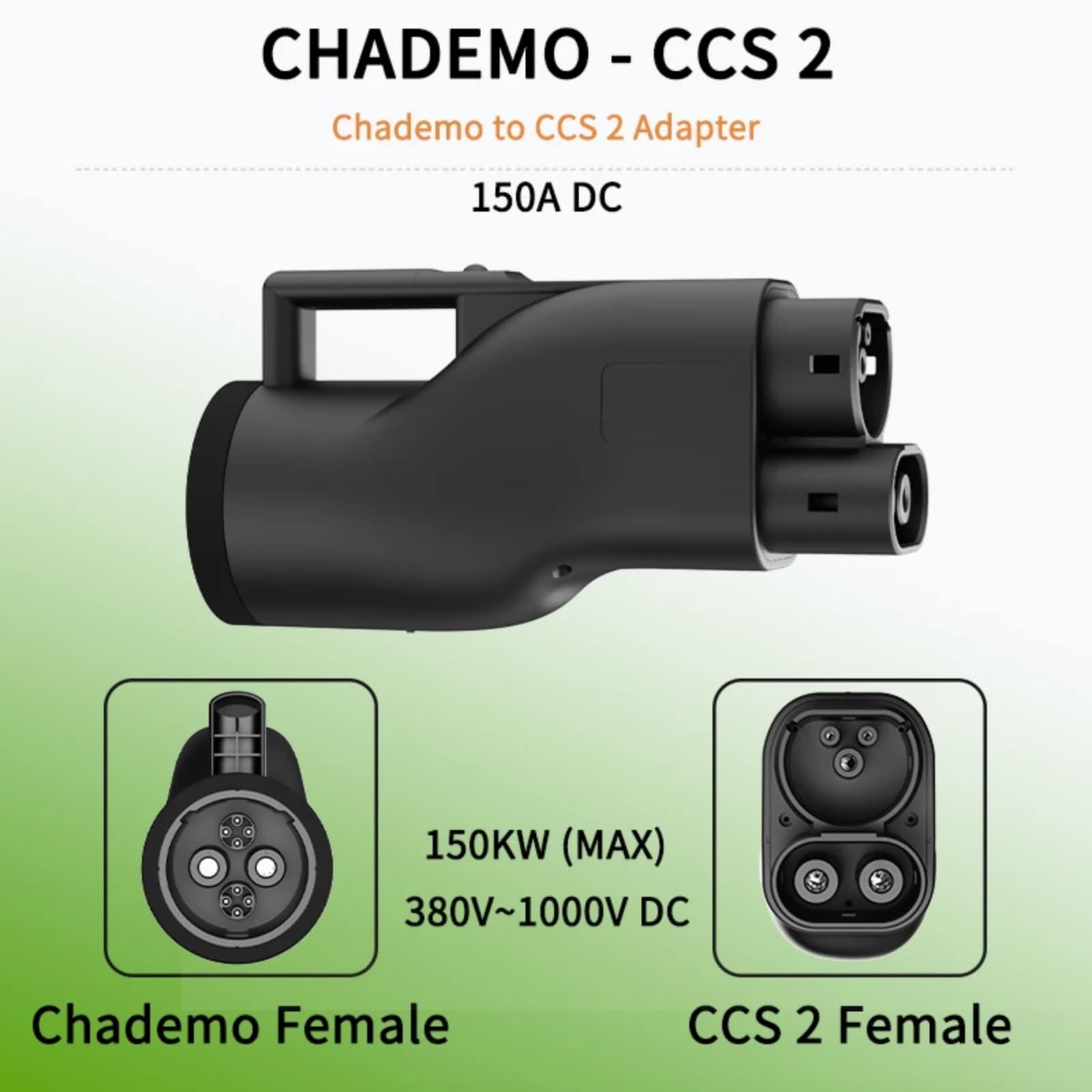 250A DC Chademo to S1 S2 to GBT150A GB/T to NACS EV Ladegerät Auto Adapter | S2 to Chademoo; 250A