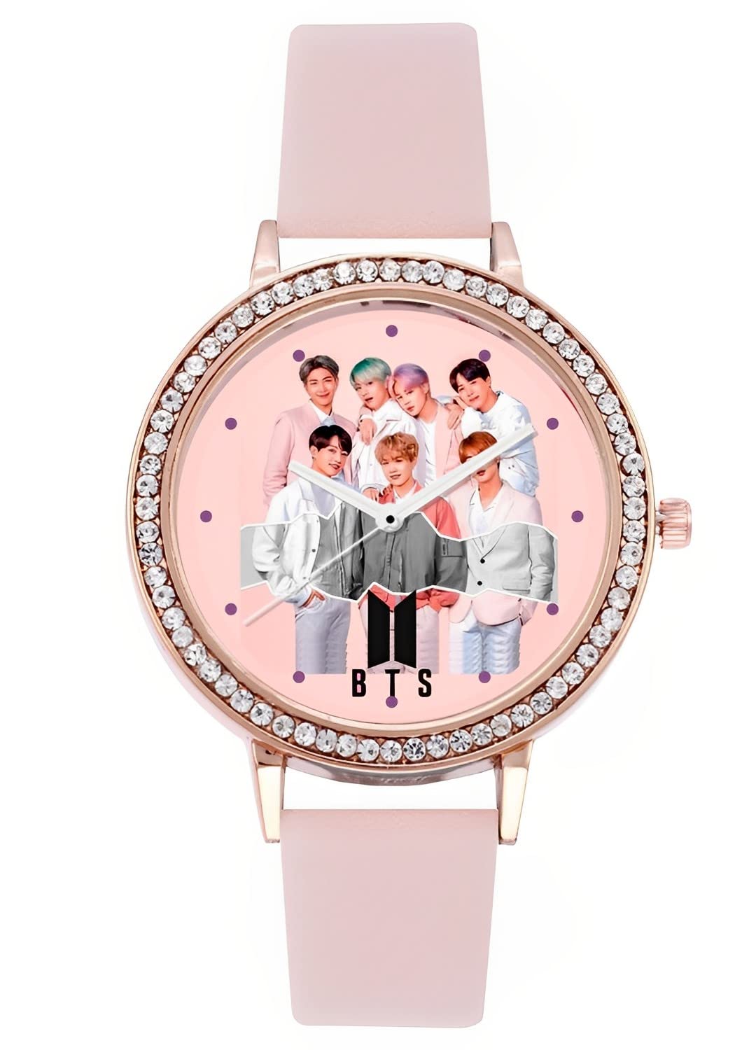 La Classe Watches Stone BTS Army Watch for Boys & Girls (Pink-S) (B0BYDRSB9Z) Amazon Price History, Amazon Price Tracker