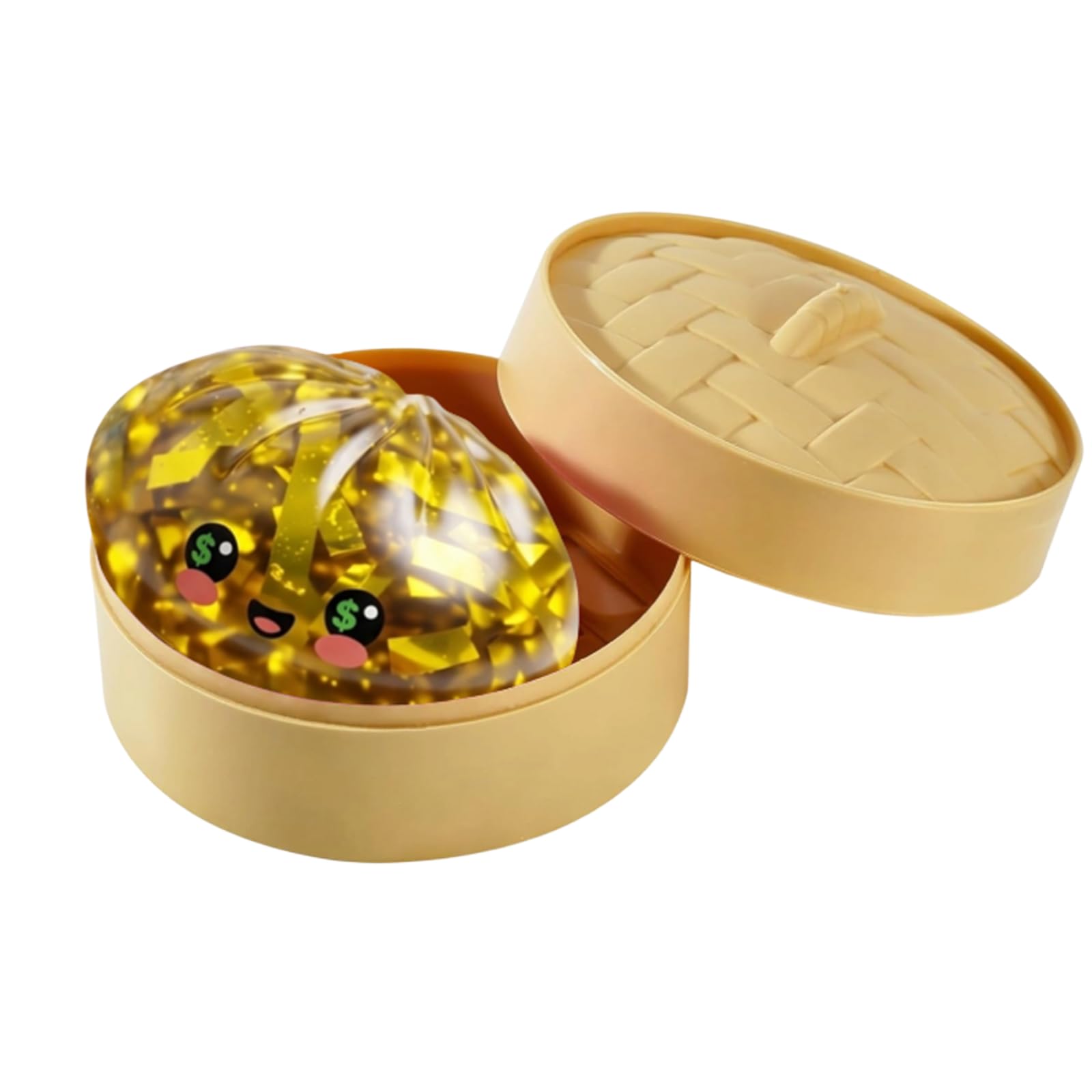 Dumpling Squishies Glitter Dumpling Squishies Toys Colorful Stress Fidget (Multicolour-C1)