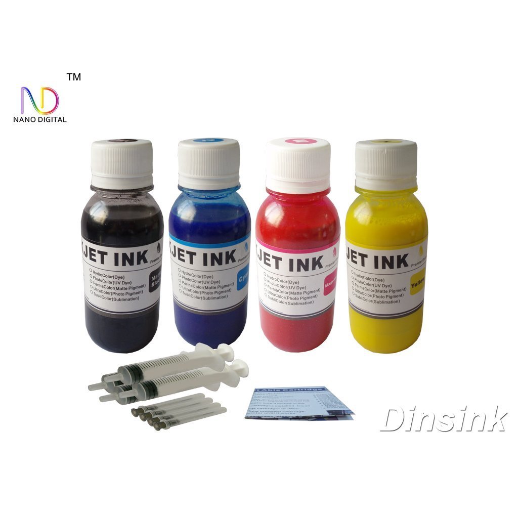ND R@ 4 x 100ml Pigment Ink Refill Kit for HP 934 934XL 935 : OfficeJet Pro 6230 Pro 6830 OfficeJet 6812 6815 Printers
