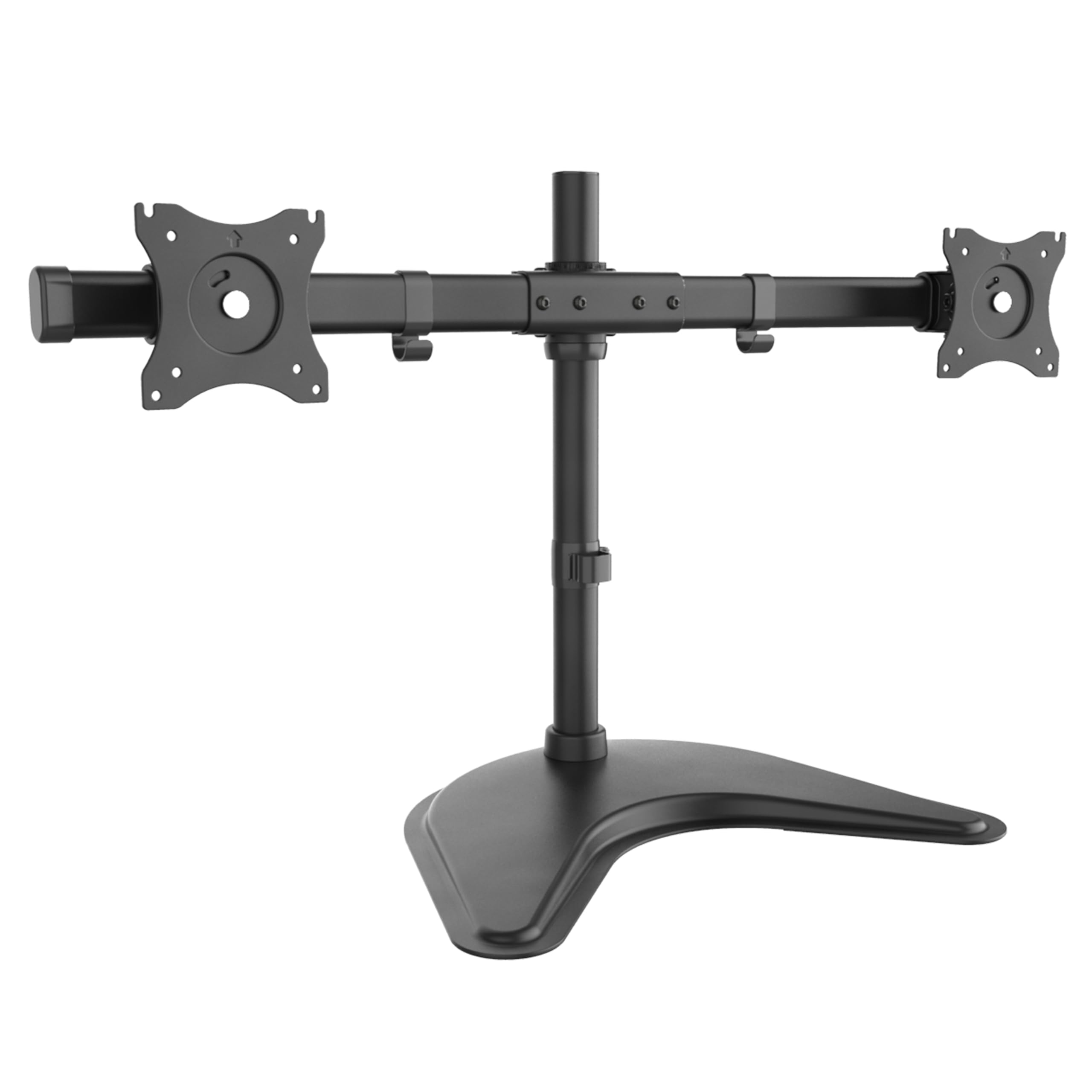 RICOO Monitor Halterung 2 Monitore Tischhalterung TS8211 Monitorhalterung für 13–27 Zoll Monitorarm zur Tischmontage VESA 75x75 100x100 Bildschirmhalterung schwenkbar Monitorhalter höhenverstellbar