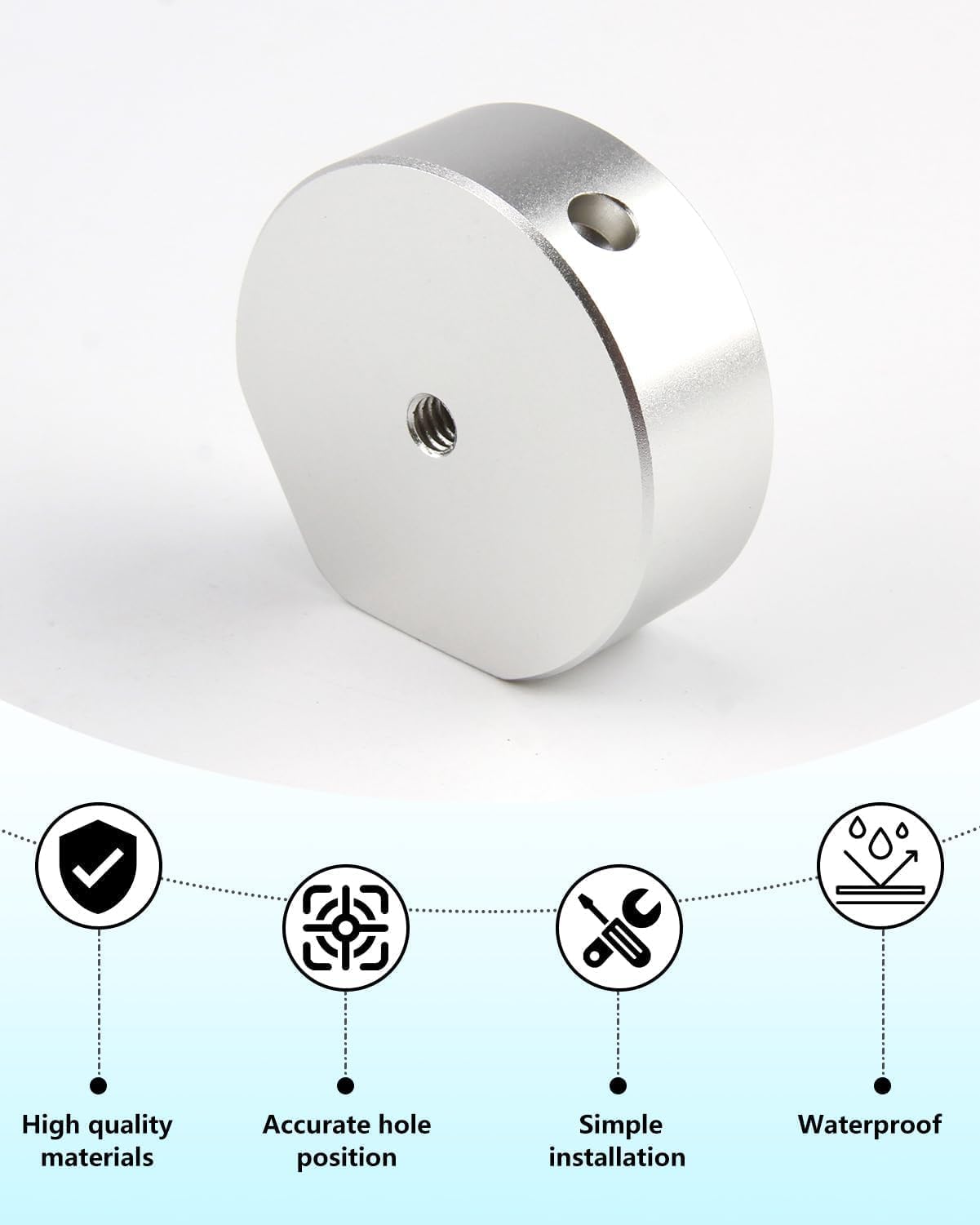Starlink Mini Adattatore Supporto per Treppiede in Lega di Alluminio Mini Supporto Starlink con Filettatura da 1/4"-20 Compatibile con Treppiede Camper Guida Arca Morsetto e Supporto per Esterni