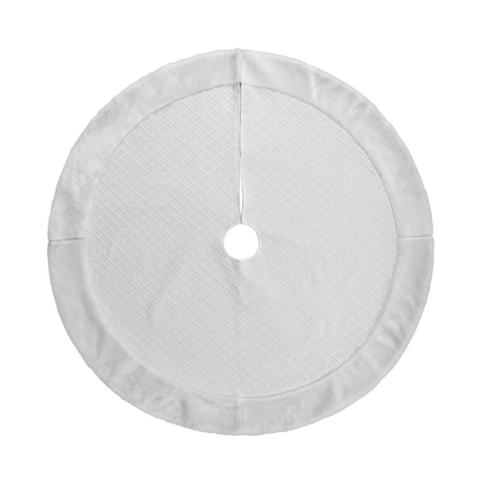 Christmas Tree Skirt Round Plush Christmas Tree Blanket Decorations Holiday Party Ornaments Blanket