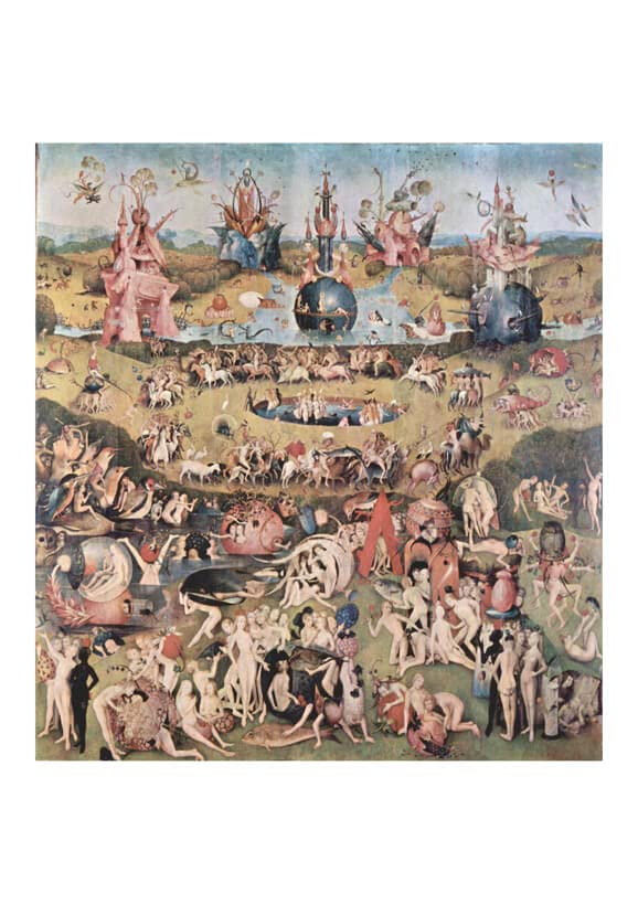 Poster Hieronymus Bosch Throng - Impression d'Art Semi-Brillante Qualité Galerie