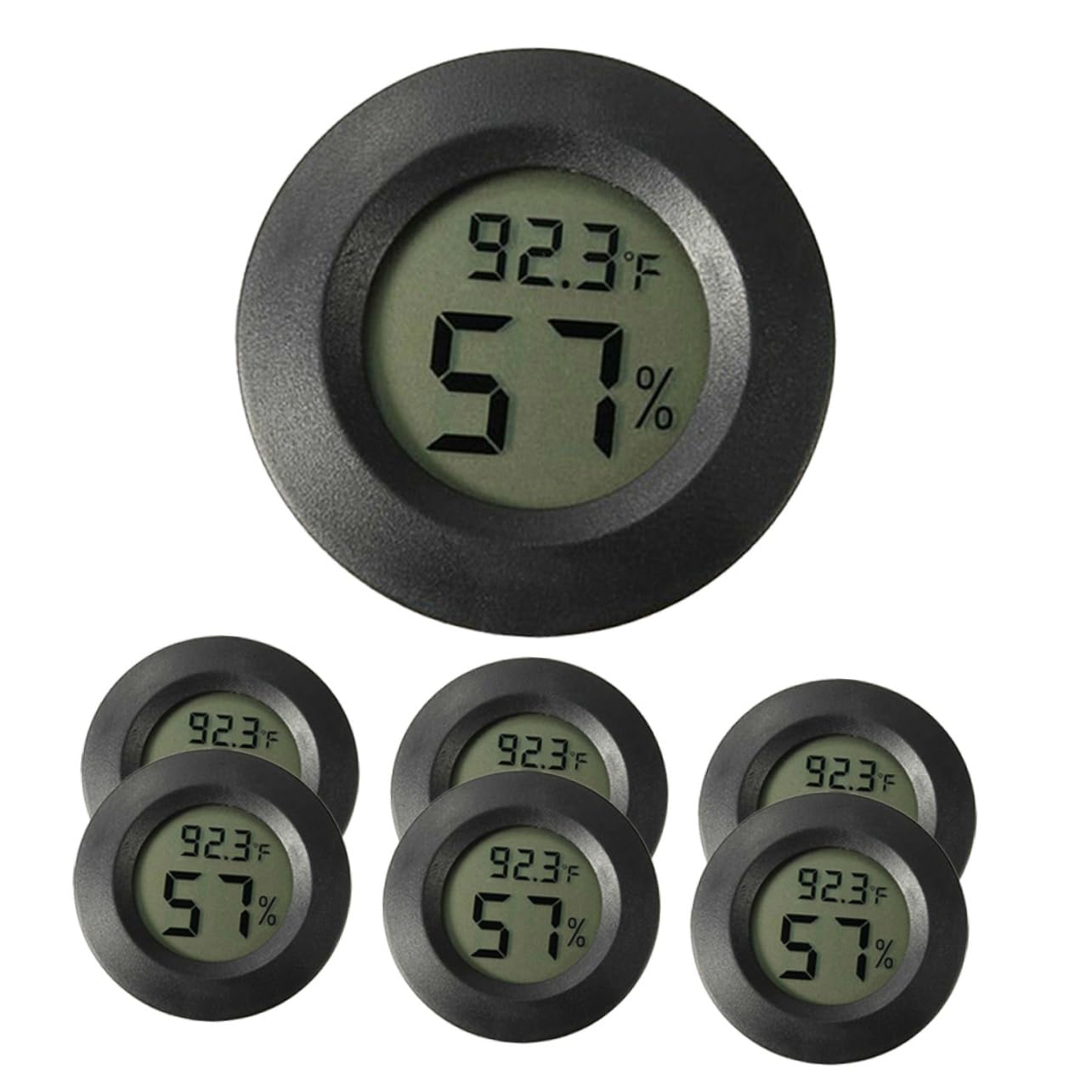 Toddmomy 14piezas Higrómetro Digital Mini Para Terrario Medidor De Humedad y Temperatura Para Reptiles Pantalla Digital Compacto y Portátil