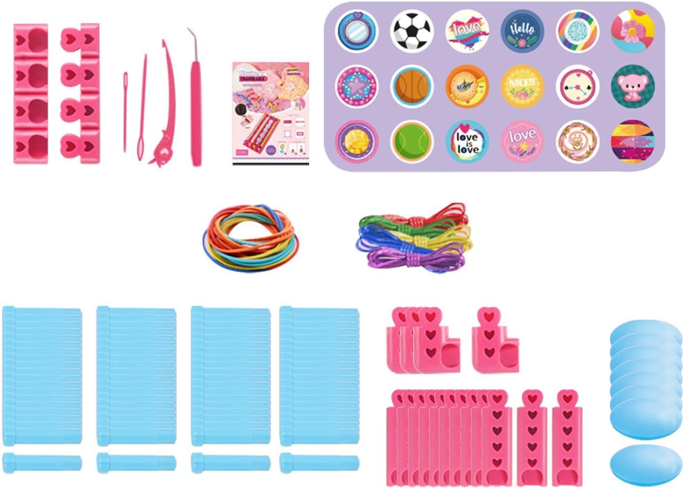 MERISHOPP Bracelet Making Set DIY Bracelet Kits for Women Beginners Ages 7 8 9 10 11 12 Small Storage Box Crafts/Beads & Jewelry Making/Beading & Jewelry Kits/Jewelry Making Kits'