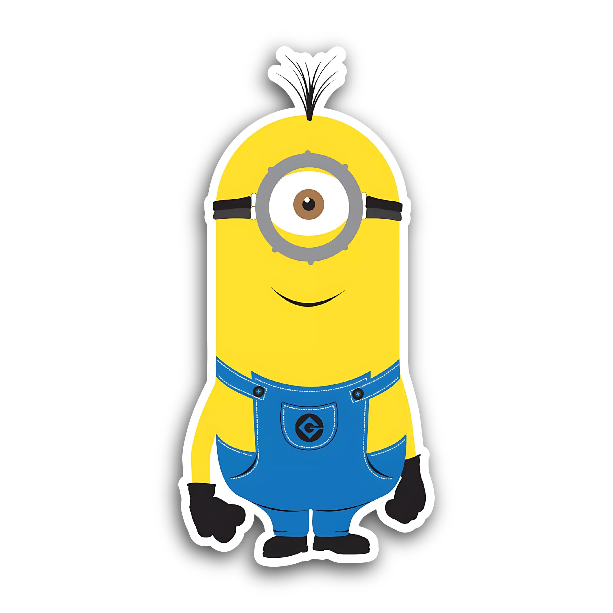 2 (Pieces) 3" and 5" Cute Sticker, Waterproof Vinyl Decals for Many Purpose Like Cars, Trucks, Laptops, Phones, Windows and More