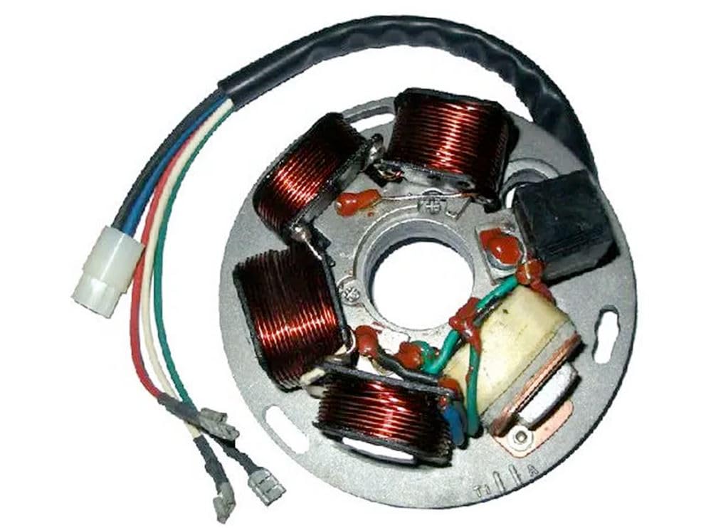 STATORE DUCATI 5 POLI BOBINE 2 FILI 3 FASTON PER PIAGGIO VESPA PX 125