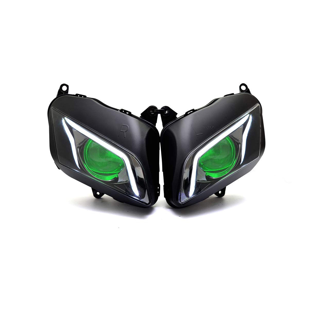 Conjunto De Faros LED Para Honda CBR600RR 2007 2008 2009 2010 2011 2012 45W 6000lm Plug & Play