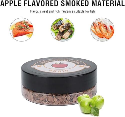 Miniatura 2 de Paquete de 4 chips de madera para pistola de ahumar, infusor de humo de mano, aserrín para bebidas ahumadas, alimentos, cócteles, queso, postres