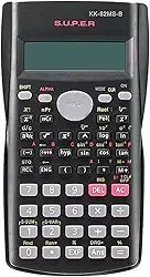 Calculadora Científica Premium Com Display Duplo E 240 Funções Matemática - 10+2 Desligamento Automático Edição Eletrônica Engenharia Física Química Faculdade Cursos Pilha AAA Cor Preto