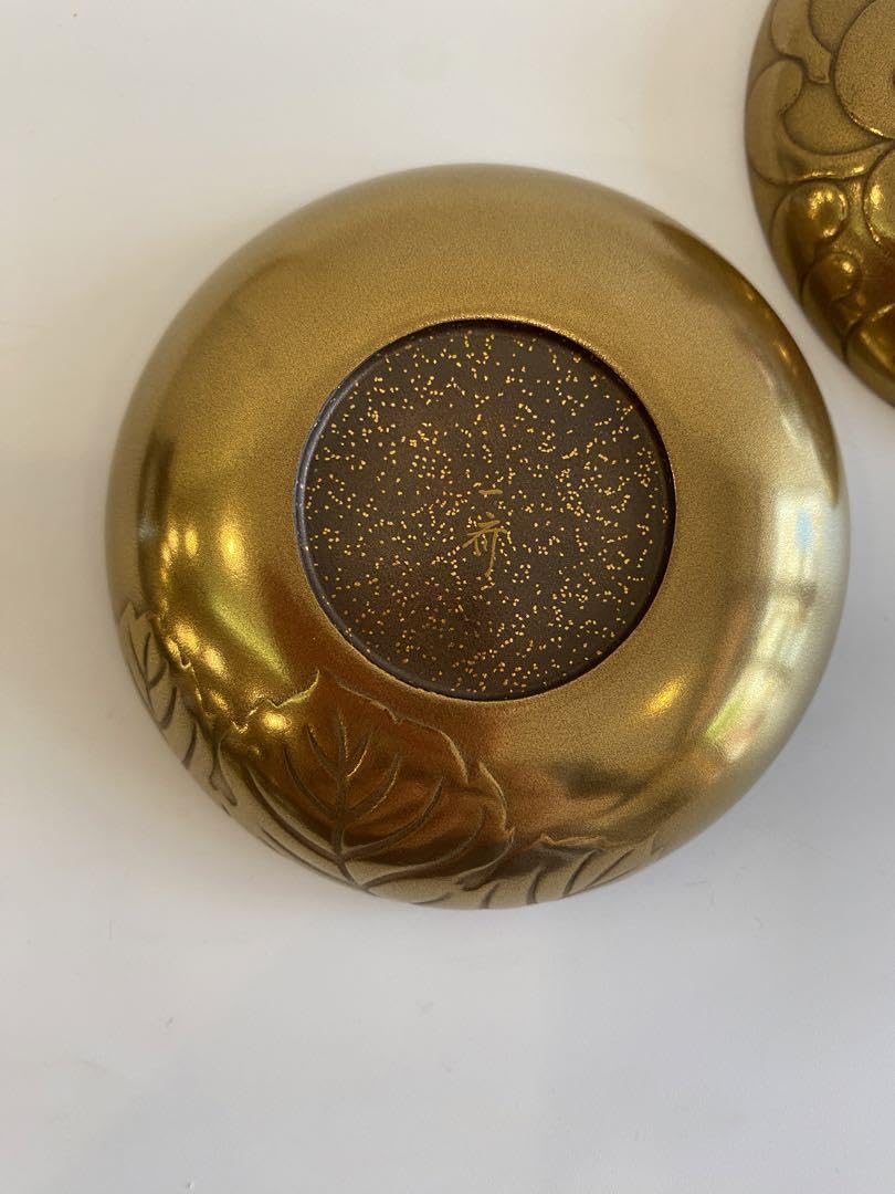 菊蒔絵丸香合西條一斎作茶道具