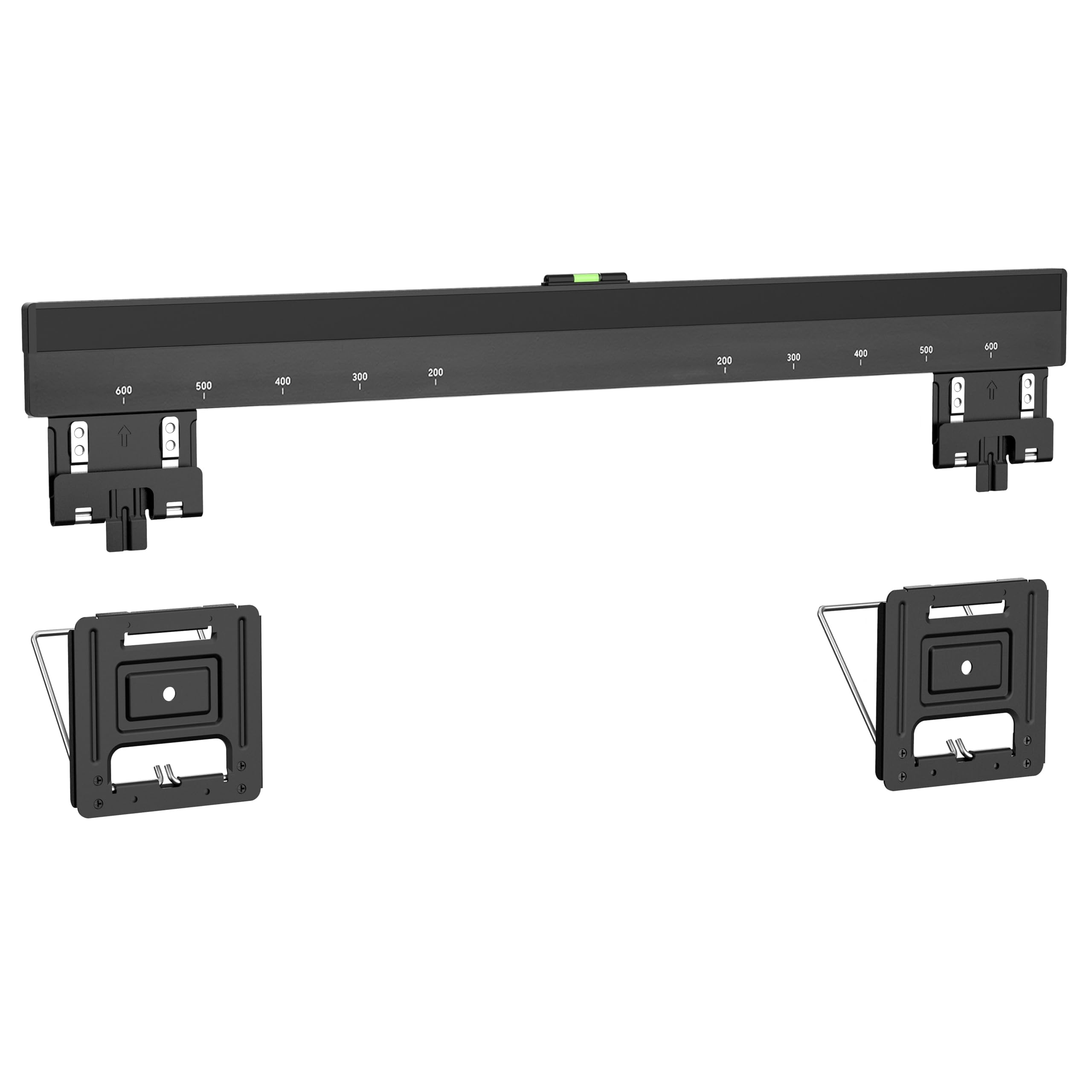 eBii Ultra Slim Micro Gap TV Wall Mount for 42"-80" Tvs, Flush Against the Wall, Universal Fixed TV Wall Bracket, Magnetic Contacts, Decorative Cover, Cable Management Kickstand