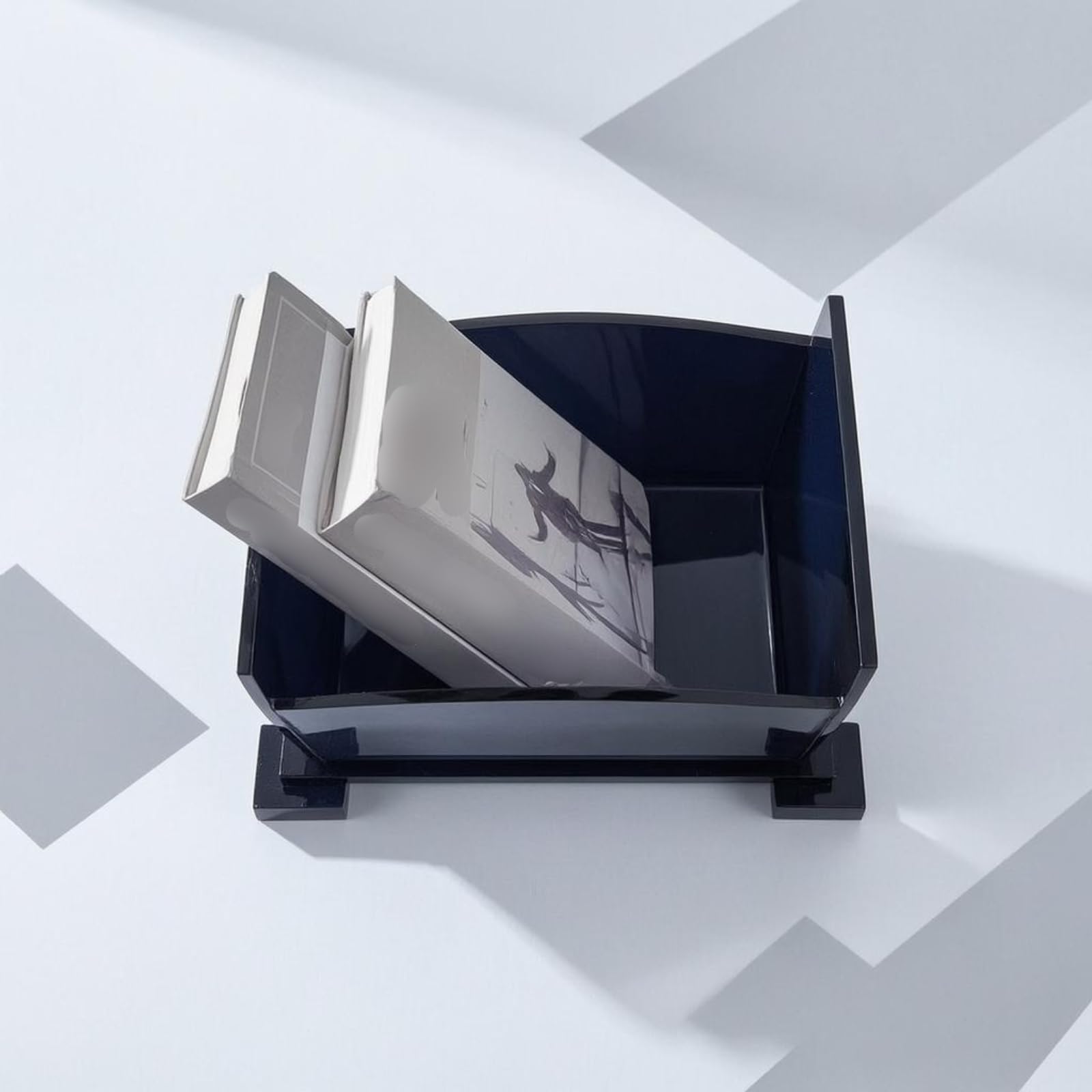 Milageto Acrylic Display Shelf Boîte Vitrine Organisateur Rangement Présentoir Acrylique Transparent Robuste avec Base Rectangulaire et Supports Pieds Profil