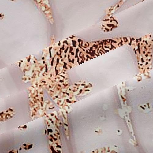 Miniatura 7 de Cortinas de mármol para niñas, cortinas de ventana de mármol rosa pastel dorado para decoración de dormitorio, líneas agrietadas con purpurina