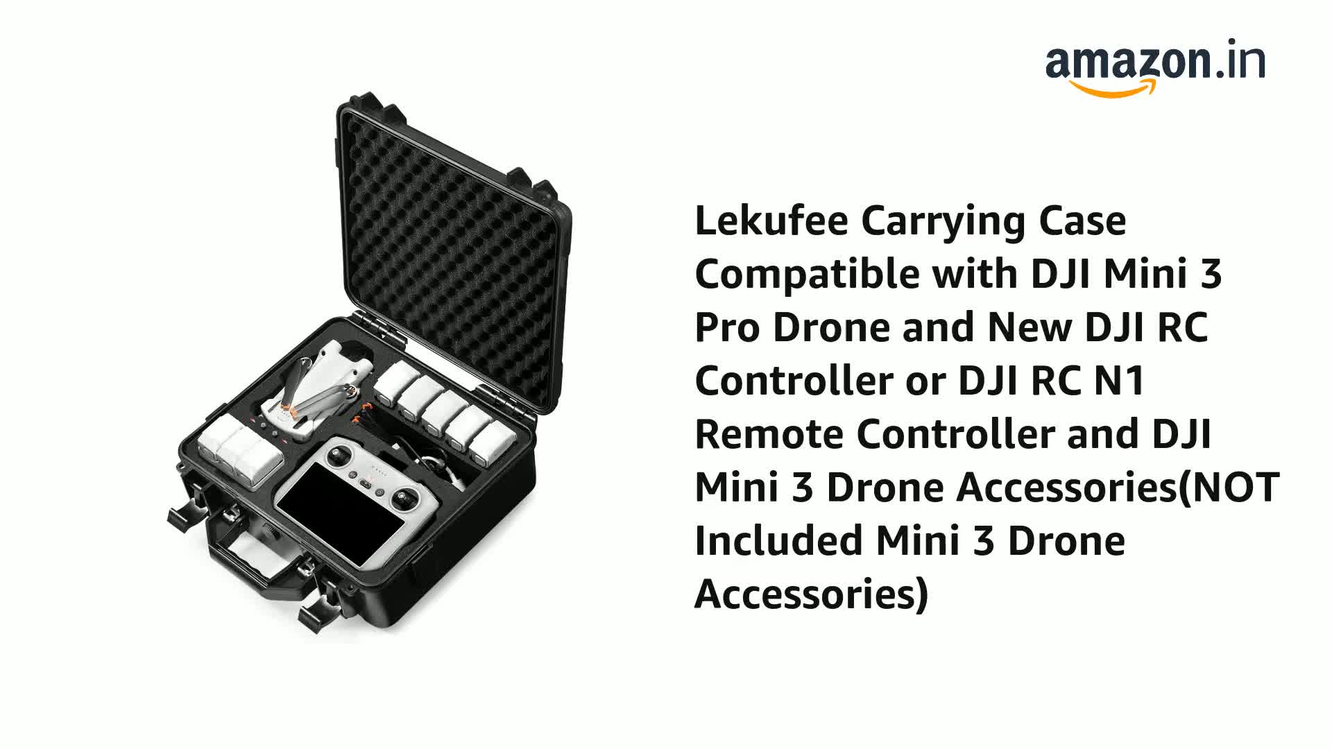 Lekufee Plastic Carrying Case for Drones Compatible with DJI Mini