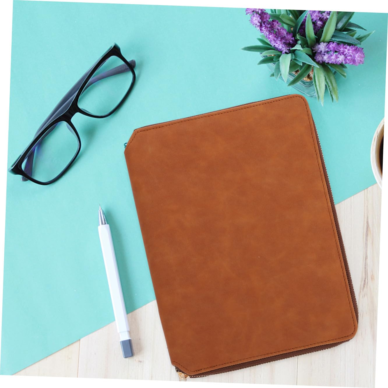 Gadpiparty Cuaderno de Notas con Bolsa de para Oficina Notepad para Planificación y Agenda Diseño Elegante y Portátil Color Azul