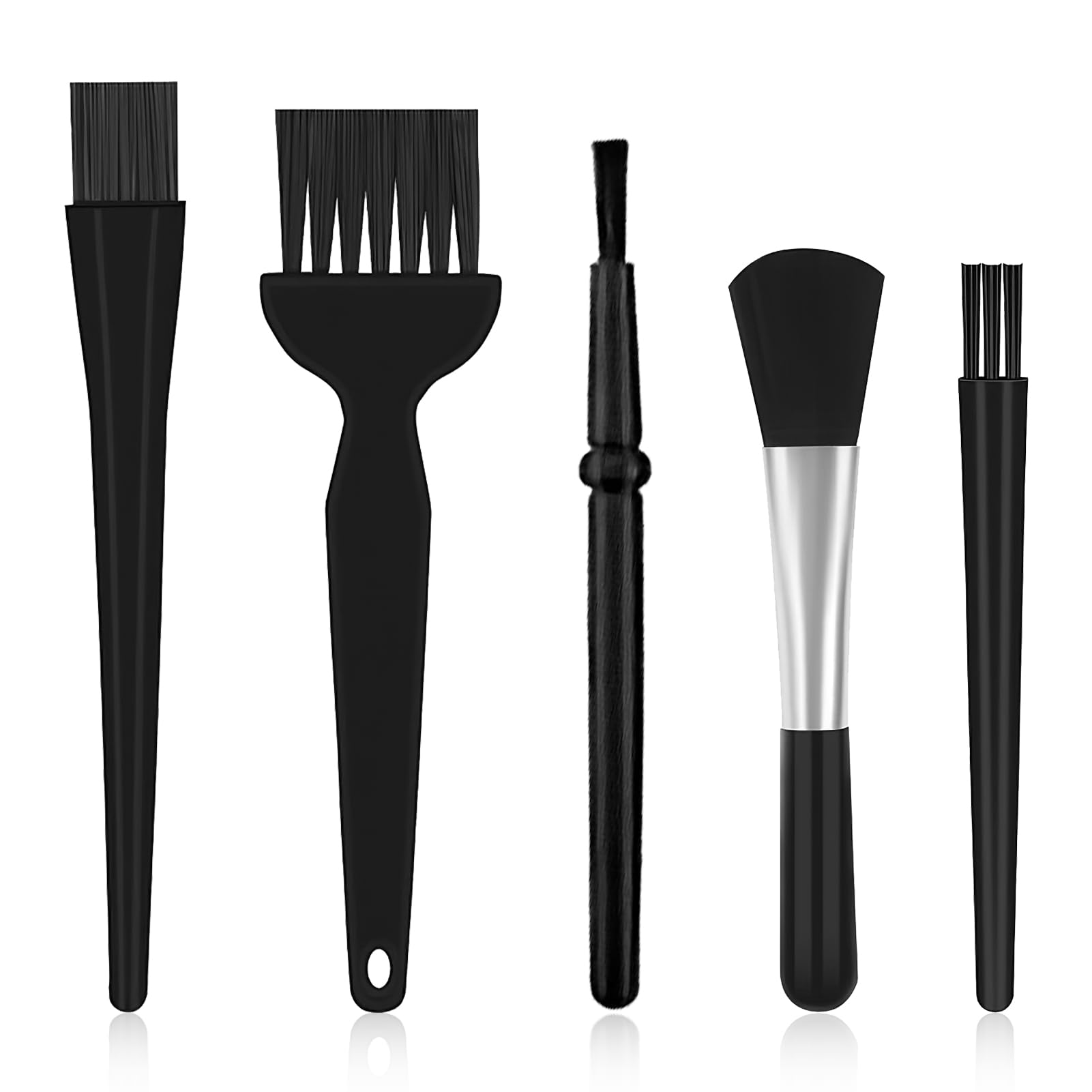 Tastatur Reinigungsset Spinsel, 5pcs Tastatur Reinigen Bürste Aus Nylon Keyboard Cleaner Anti Statische Reinigungspinsel ESD Bürste PC für Laptop Motherboards Leiterplatte Reinigungsbürste Set