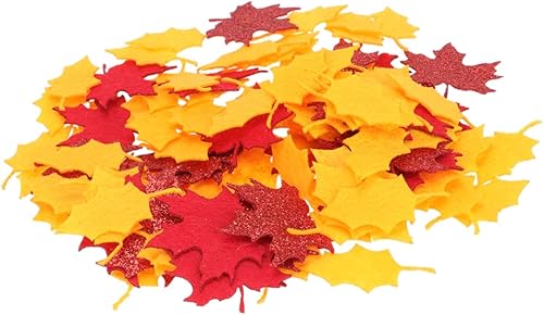 EXCEART 300 piezas de hojas de arce de Acción de Gracias, decoración de boda, hojas de arce de Acción de Gracias, etiquetas de regalo, corona