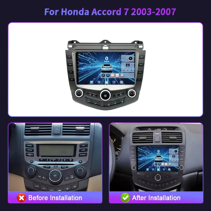 Autoradio Android pour Accord 7 2003-2007 avec écran tactile 9 pouces et Bluetooth - 2