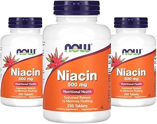 QCYDOBRASIL Niacina 500mg Niacin Vitamina B-3 250 Tablets 3 unidades Produto Importado