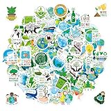 MARFOREVER 200 PCS Earth Day Stickers for Kids Adults, Environmental Protection Happy Earth Day Stickers Save The Earth Decorations for Scrapbooking Water Bottle Classroom