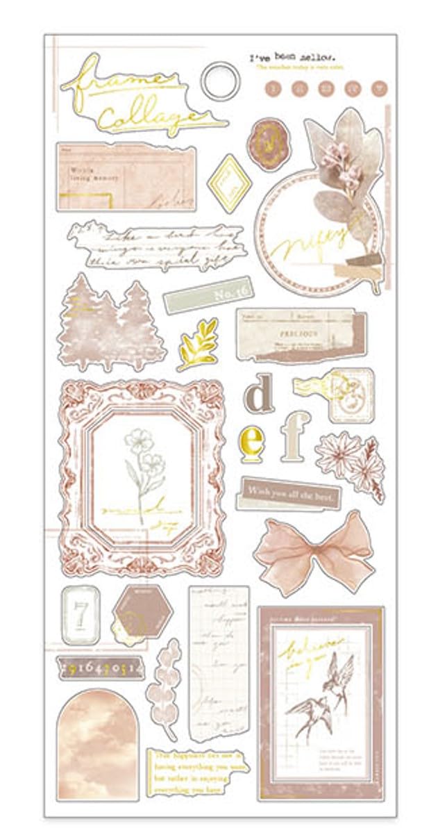 あい ステッカーケース コラージュ素材 紙モノ 楽天市場】即日出荷 ステンドグラス 縦長 コラージュ シール