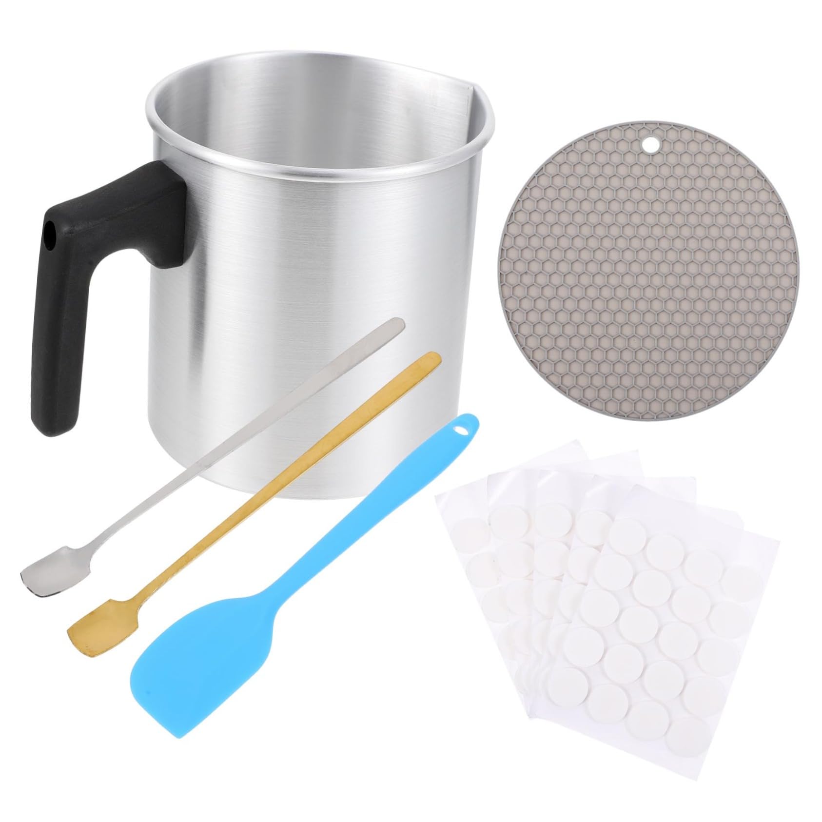 HOODANCOS Kit de Fabricación de Velas de Acero Inoxidable 1, 2 L, 1 Juego
