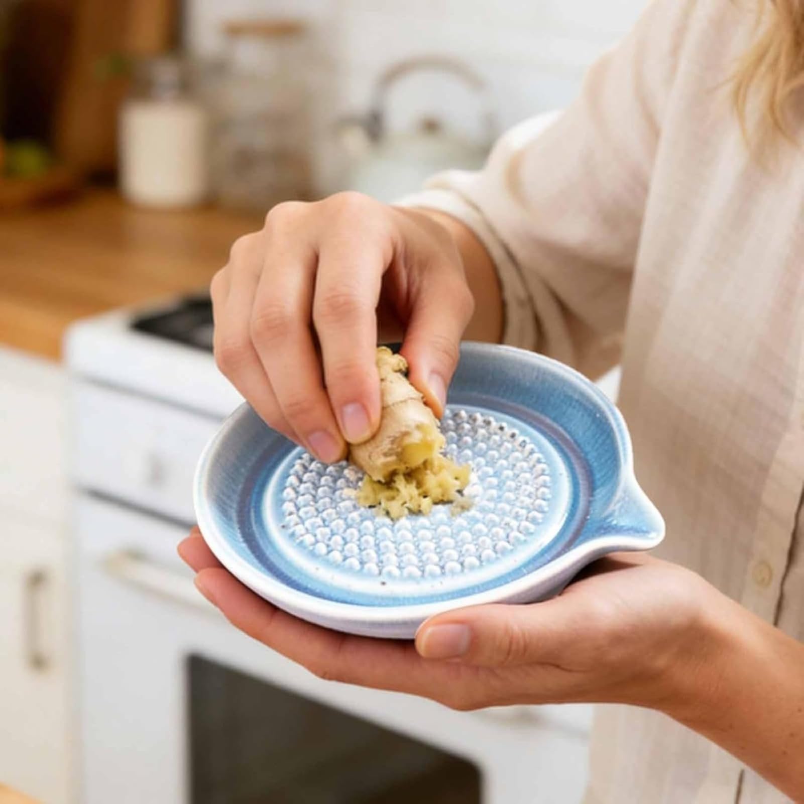 Ceramiczna kruszarka do czosnku, młynek do imbiru i cebuli do owoców i warzyw, trwałe narzędzie kuchenne
