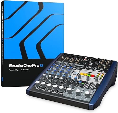 PreSonus StudioLive AR8c Mezclador Analógico con Software Studio One Pro