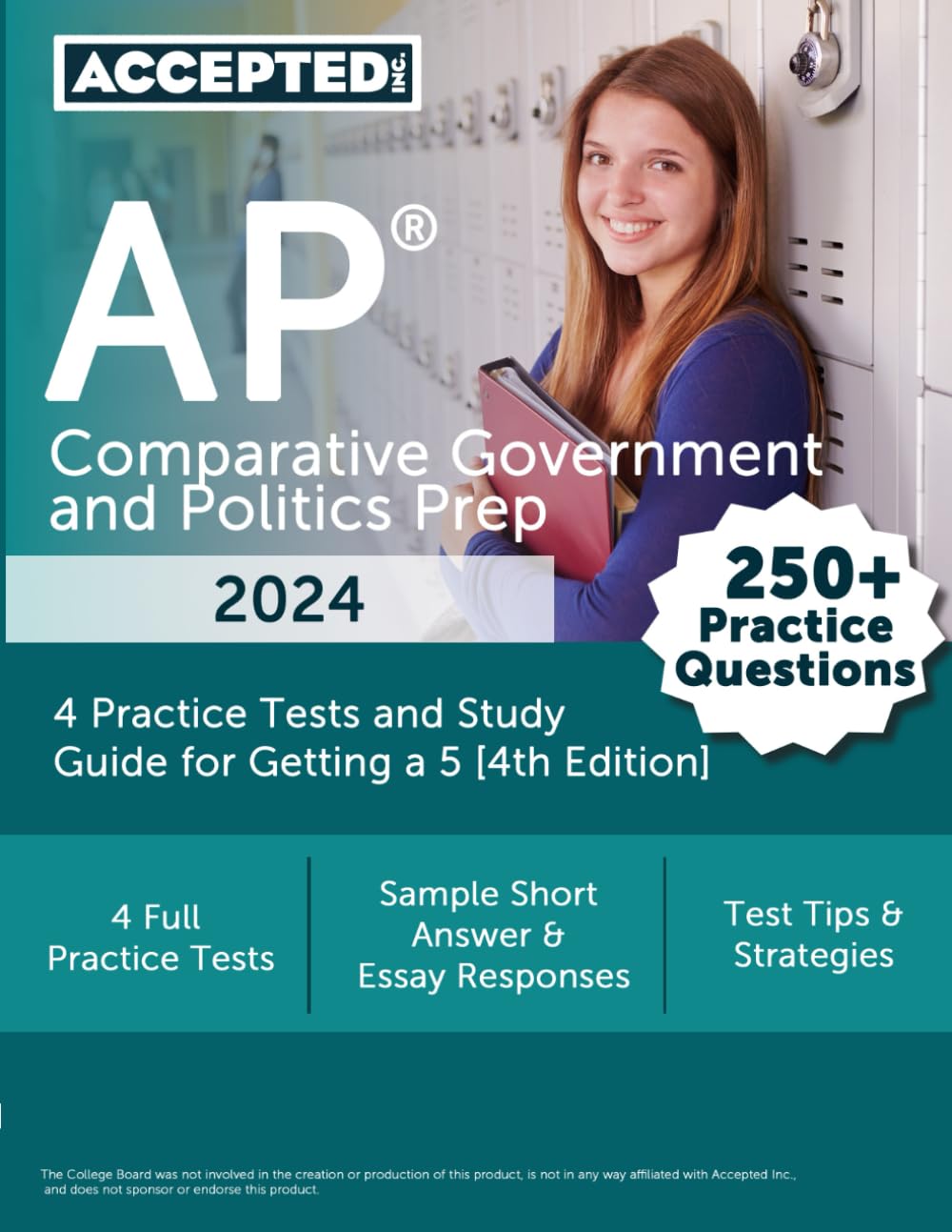 AP Comparative Government and Politics Prep 2024: 4 Practice Tests and Study Guide for Getting a 5 [4th Edition]