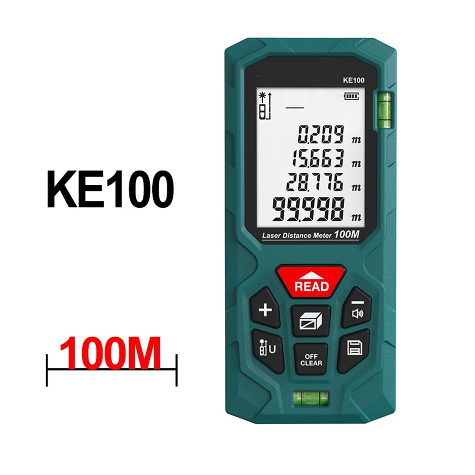 Cinta métrica láser digital 40M Telémetro láser Medidor de distancia preciso Construcción Ruleta Lazer Telémetro(KE60 60M)