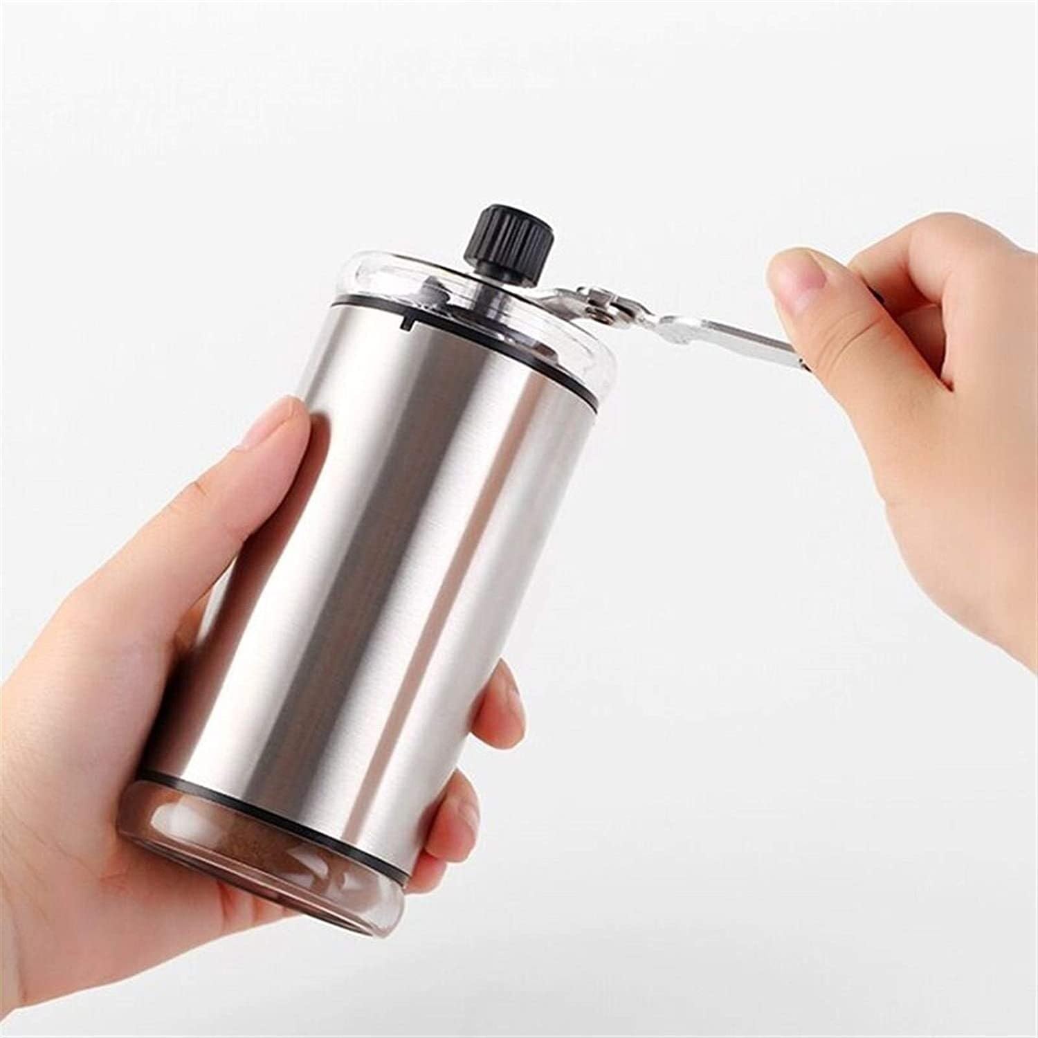 French Press Ręczny młynek do kawy ze stali nierdzewnej ręcznie robiony ziaren korba ręczna mielenie Dzbanek Kawy