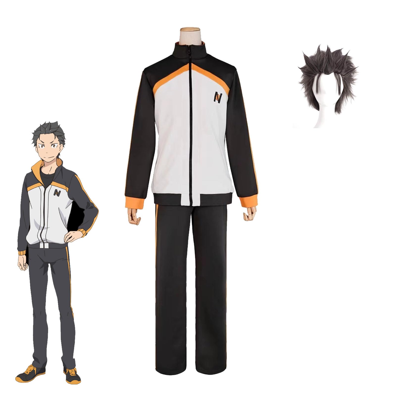 Amazon | リゼロ 菜月昴 コスプレ衣装 ウィッグ付き コスプレ