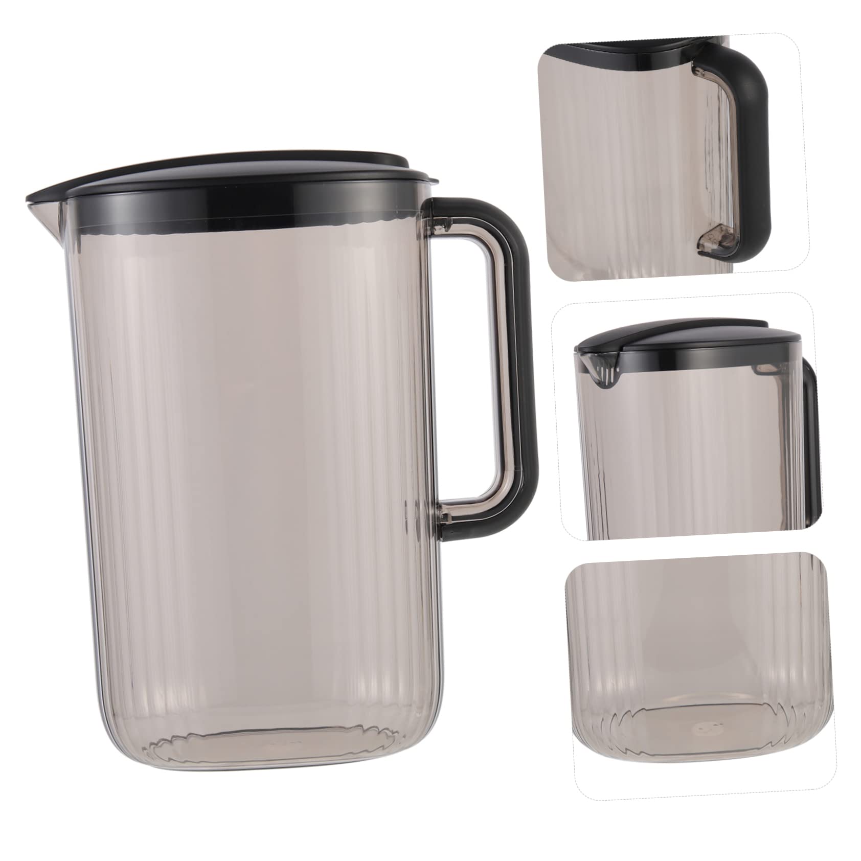 Healifty Jarra para Agua Fría de 2200ml para Hogar y Hotel, Tapa y Cuerpo de Plástico As, Gran Capacidad y Confiable para Bebidas Caseras