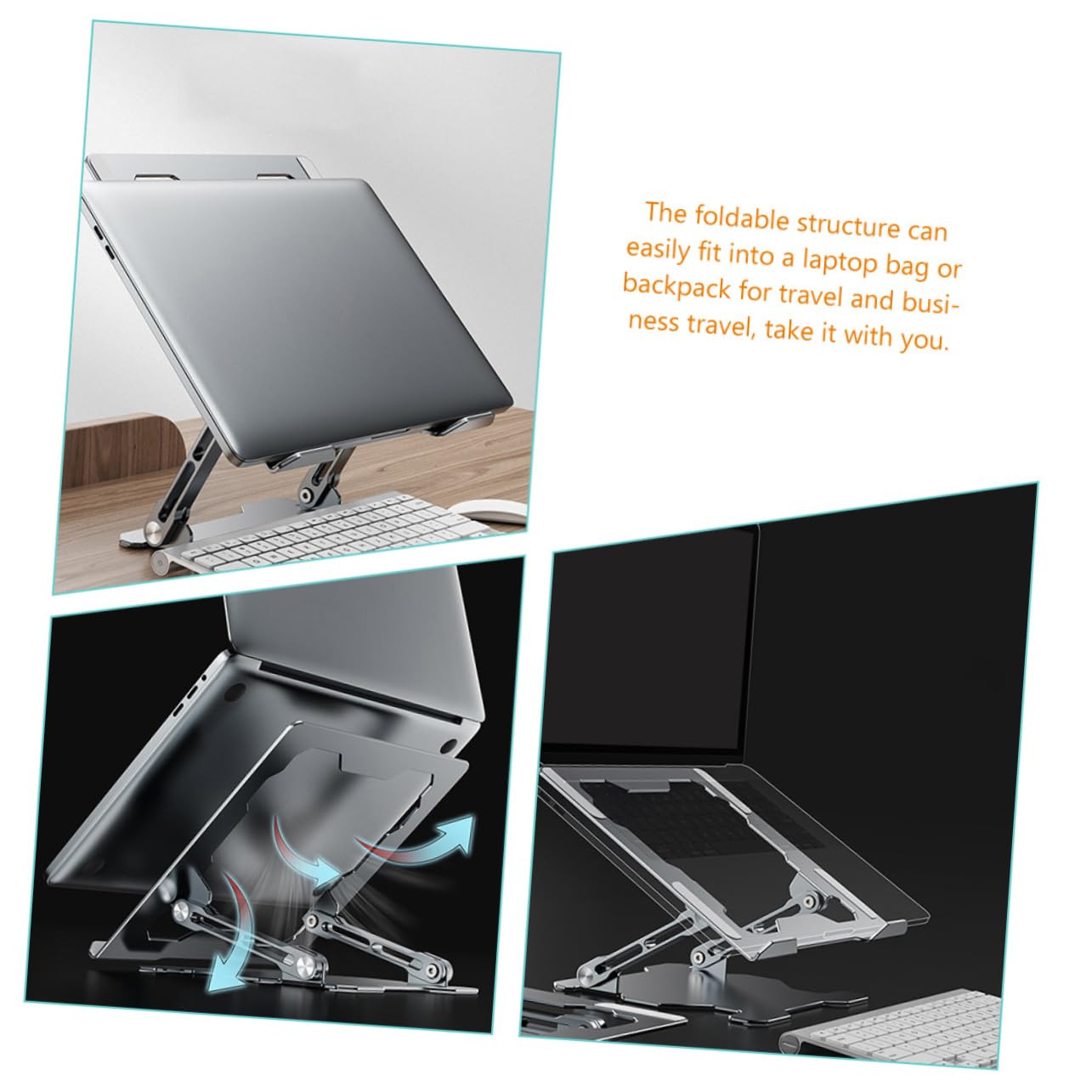 Soporte Metálico para Portátil Ajustable Multiusos Soporte De Aleación De para Pc Portátil para Trabajo Casa o Oficina