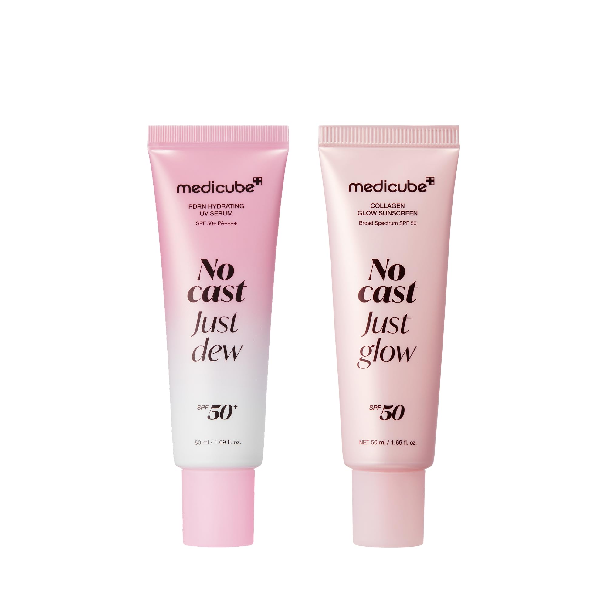 medicube No Cast Sunscreen Duo - PDRN Sun Serum & Collagen Sunscreen