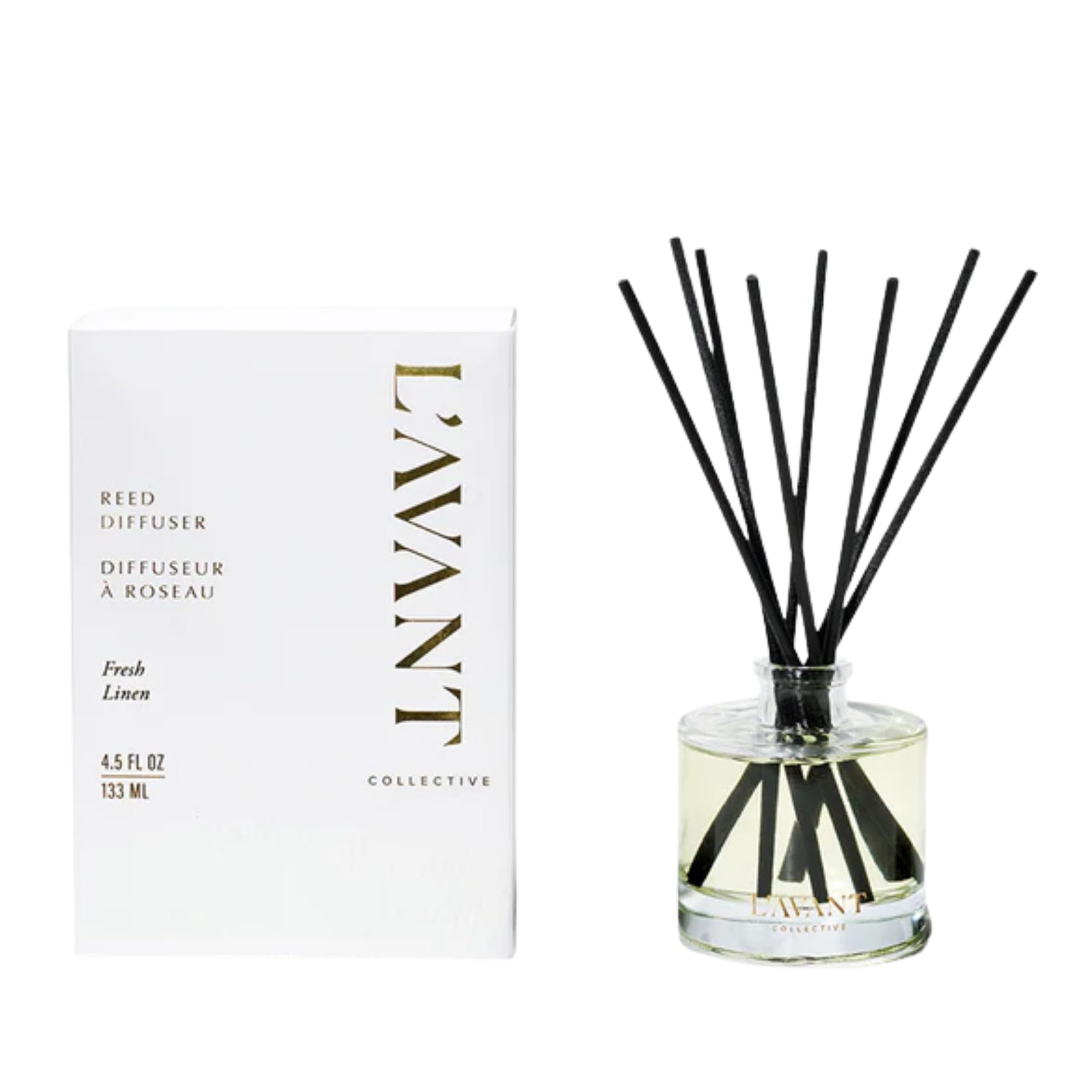 Amazon.com: L'AVANT Collective Luxury Reed Diffuser | Fresh Linen