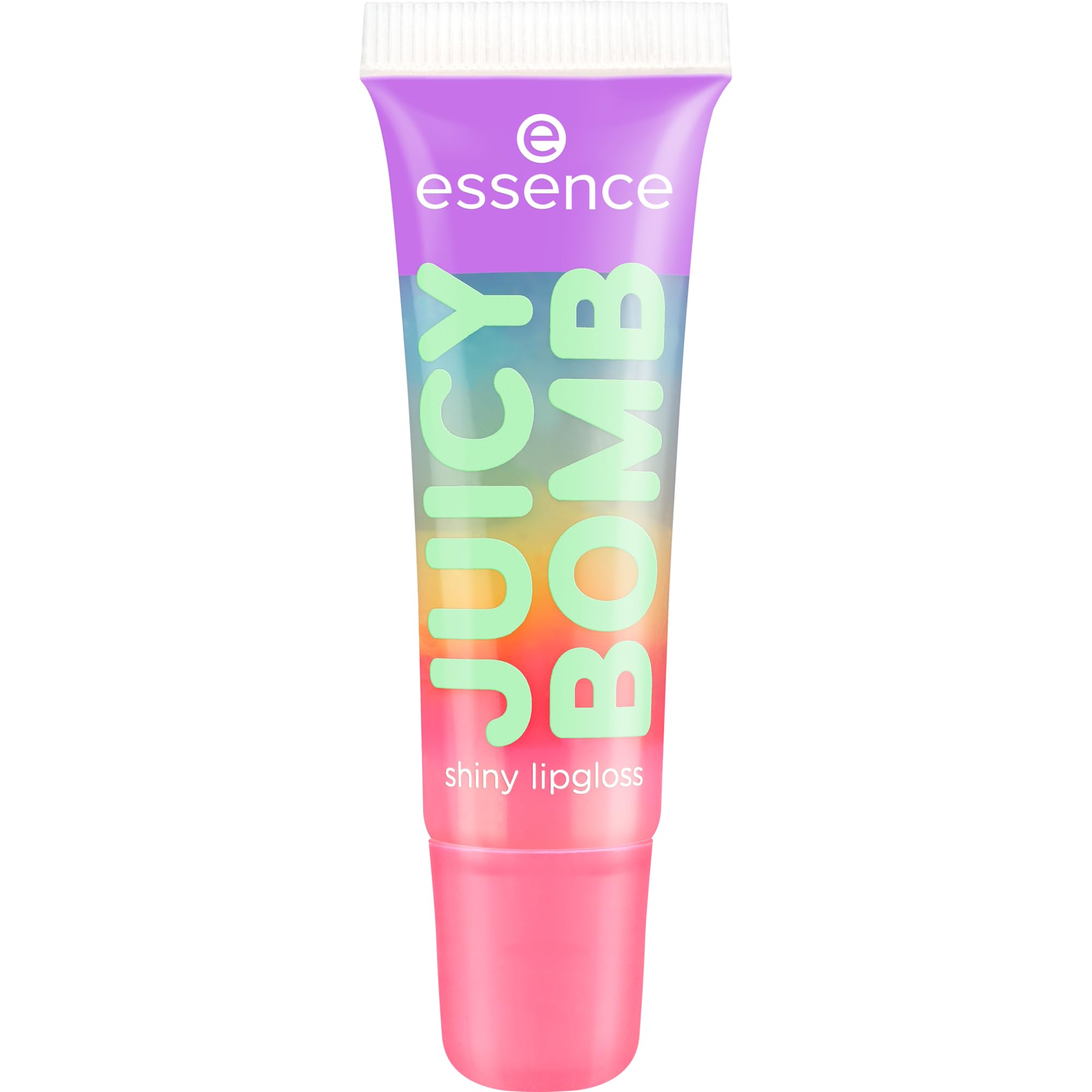 Essence Juicy Bomb Party Shiny Lip Gloss No. 01 Transparent Express Results Shiny Translucent Gely Vegan Parabens Free Microplastic Particles Free Nano Particles 10 ml Bubblegum Bliss 10 ml (1er Pack)