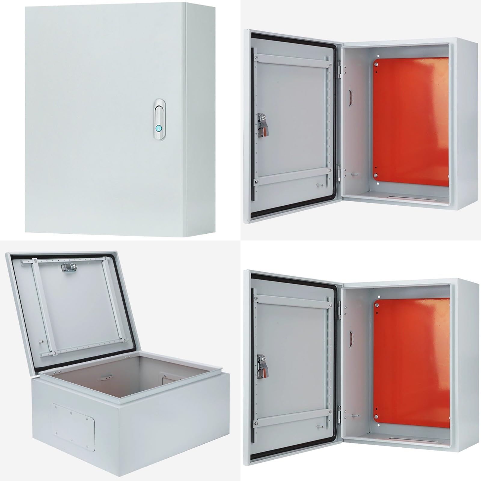 Elektrokasten, Schaltschrank Stromkasten Metall-Verteilerdose für den Außenbereich IP65, Verteilerkasten aus Kaltgewalztem Stahlblech(60x30x80cm/24x12x31in)