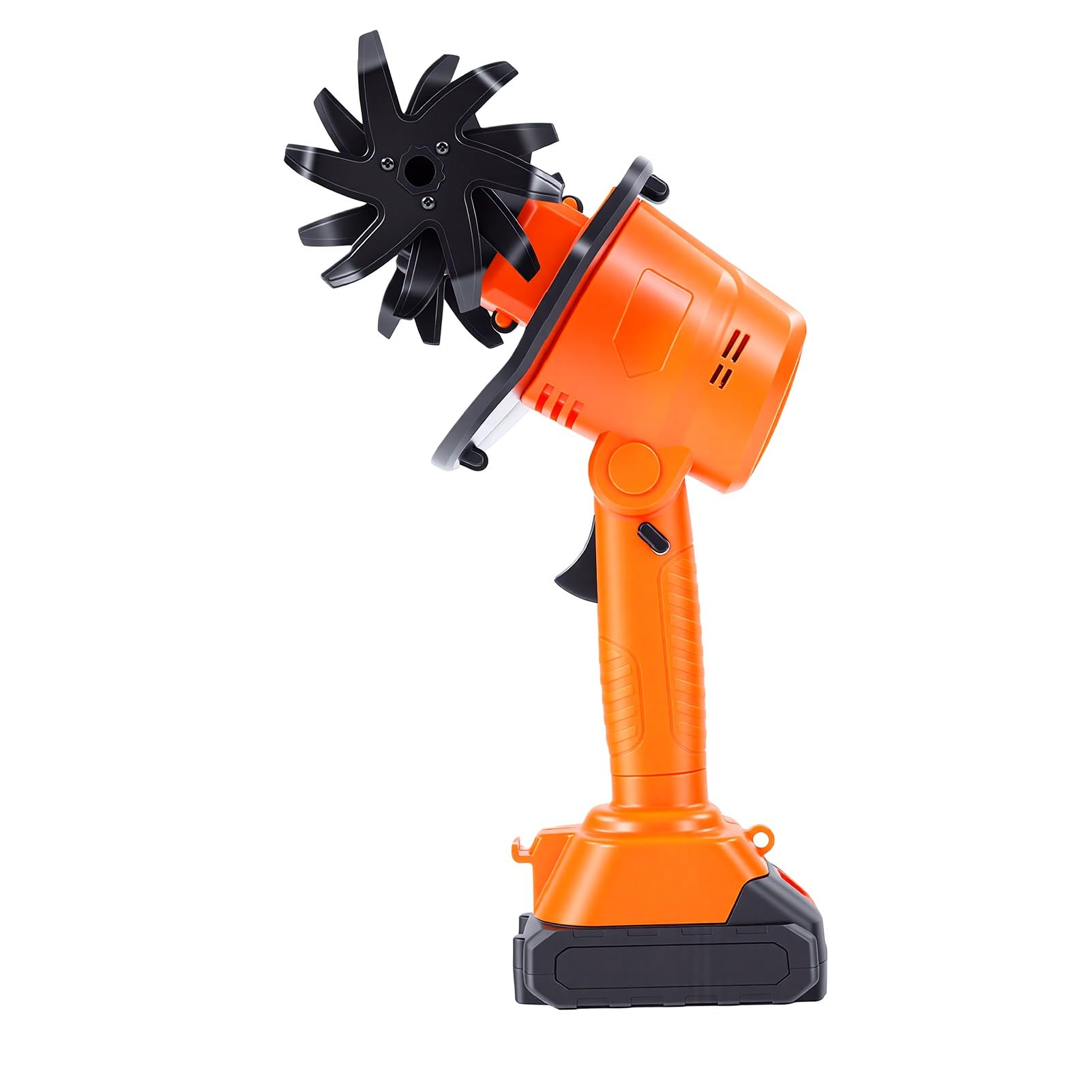 PUSOKEI Motocultor Eléctrico Inalámbrico 235 RPM 8000 MAh |Azada de Jardín Alimentada por Batería para Desherbar la Labranza en Jardines (Enchufe de la UE 100-240V)