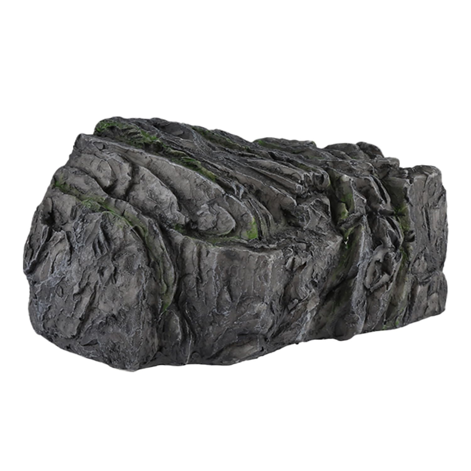 Wellrun Grey Outdoor Resin Fake Rock Key Hider,Realistic Stone Key Hiding Box,Hidden Storage Rock For Outside Garden Decoration(Grey)