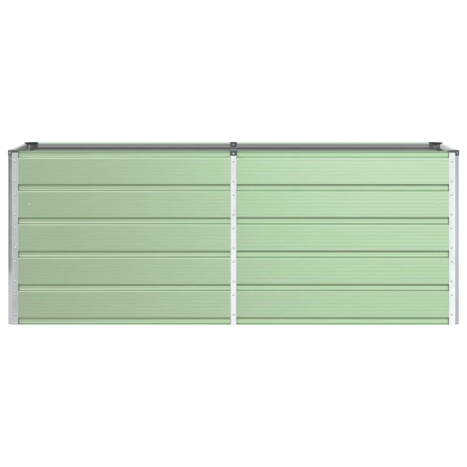 vidaXL Jardinera Verde Pastel 195 x 50 x 77 cm Acero Galvanizado, Jardín y Terraza, Macetero Industrial, Contenedor de Metal, Decoración Exterior, Esenciales Urbanos