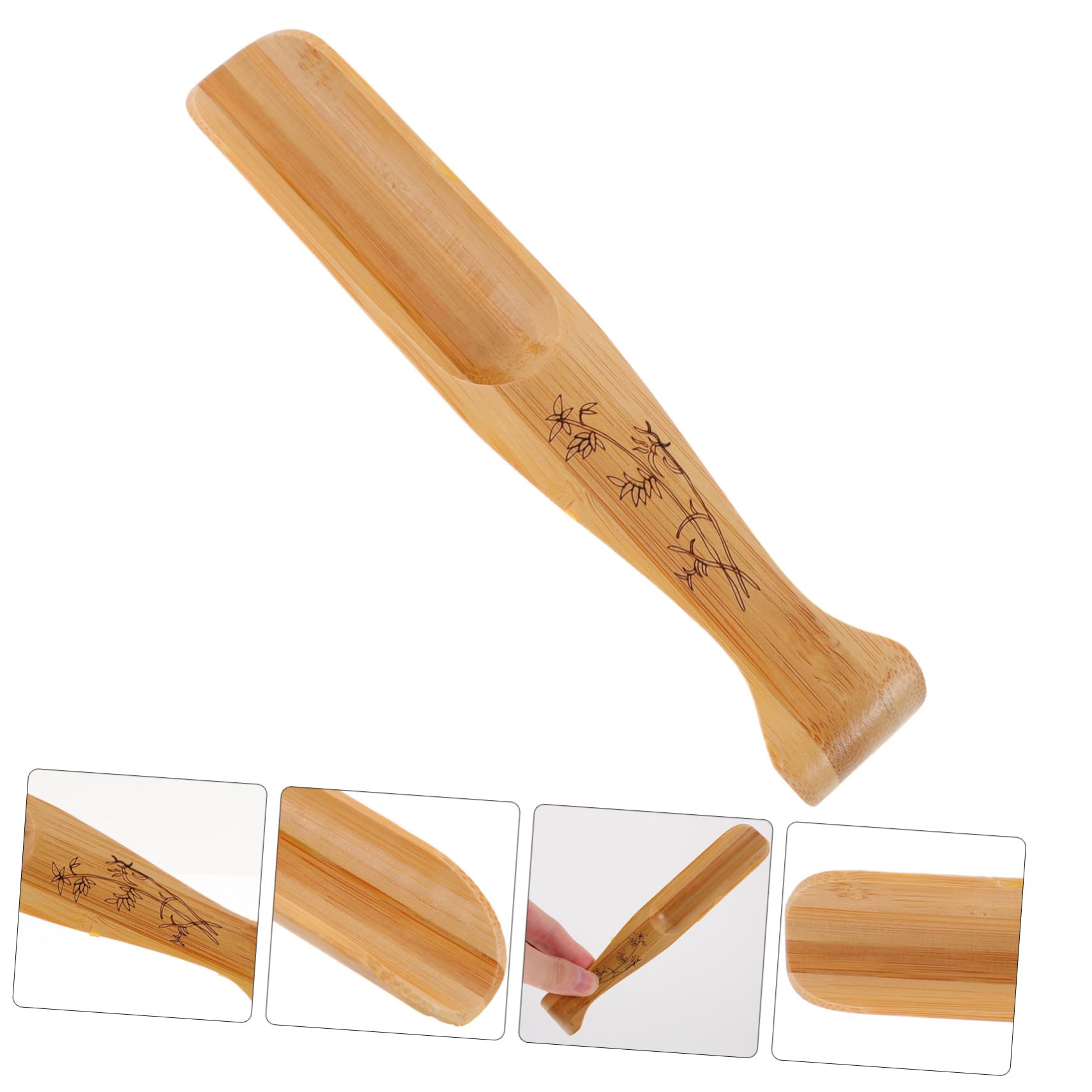 FONDOTIN Tea Spoon Scoop Wooden Mini Tea Scoop Tea Measurement Spoon for Teaware