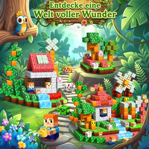 COOLJOYA Magnetische Bausteine, Magnetbausteine Kinder,Abnehmbar – Ansicht 4