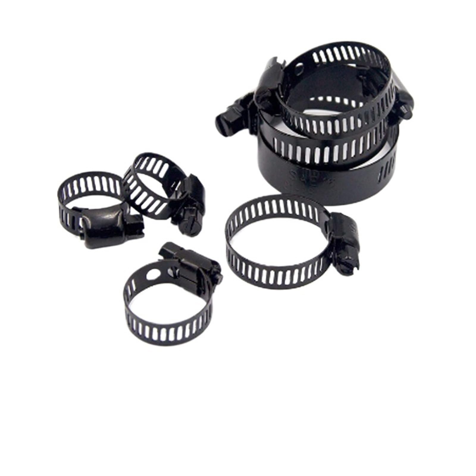 Hose Clamps Stainless Steel 30pcs Adjustable 6-38mm Stainless Steel Drive Hose Clamps Fuel Line Worm Clips(13-19mm)