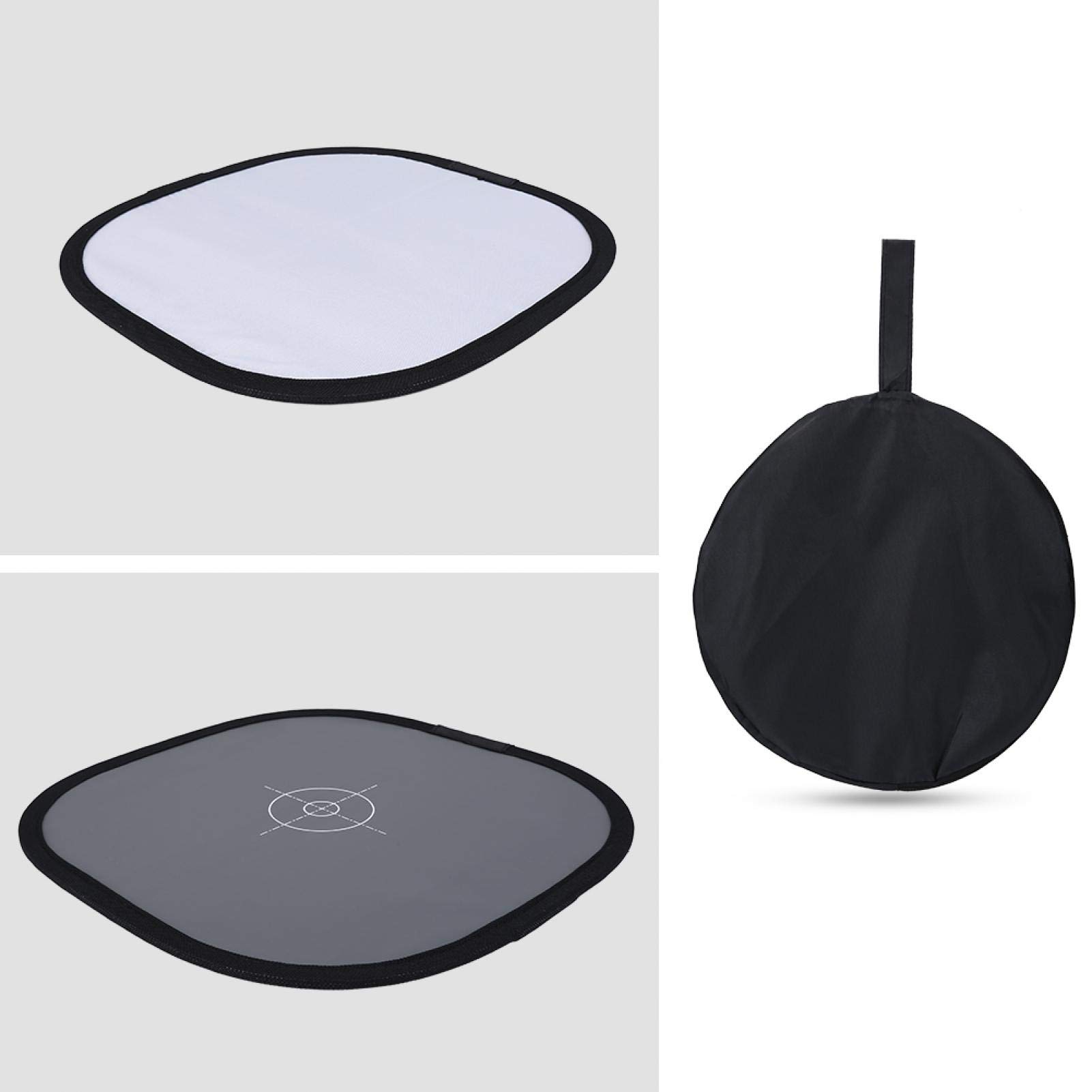 Scheda Grigia 18% Per Bilanciamento Del Bianco - Accessorio Fotografico Pieghevole 30x30 Cm Con Custodia - Foto 9